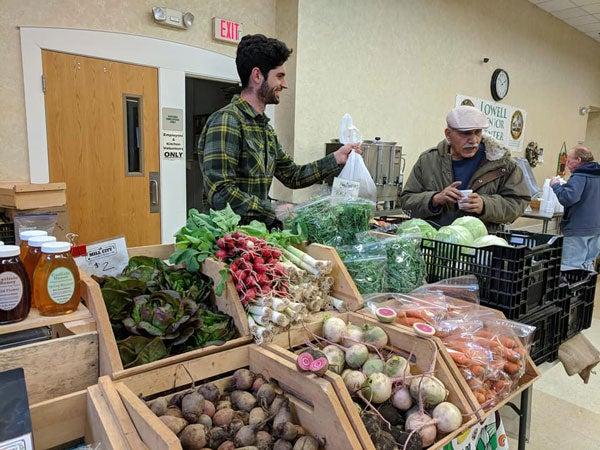 Produce at food pantry