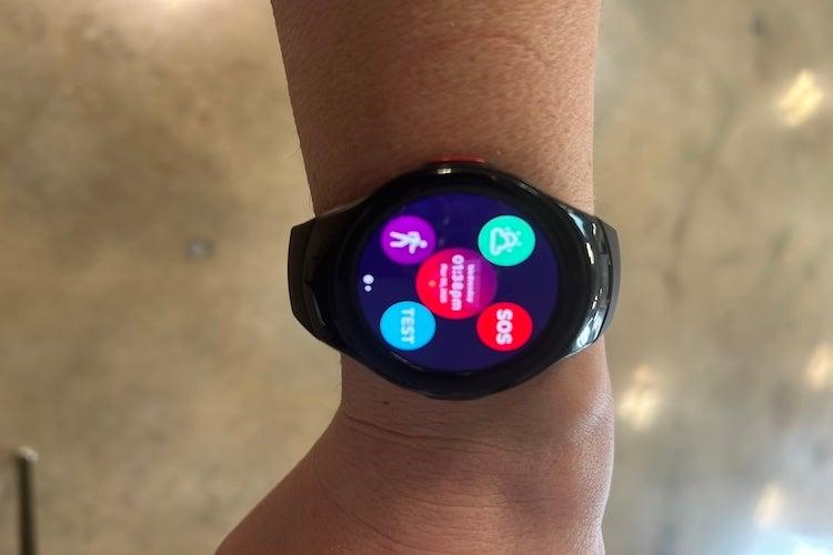 MGMove medical alert on person's wrist