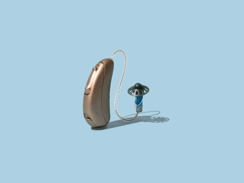 The Audicus Wave 2 hearing aids.