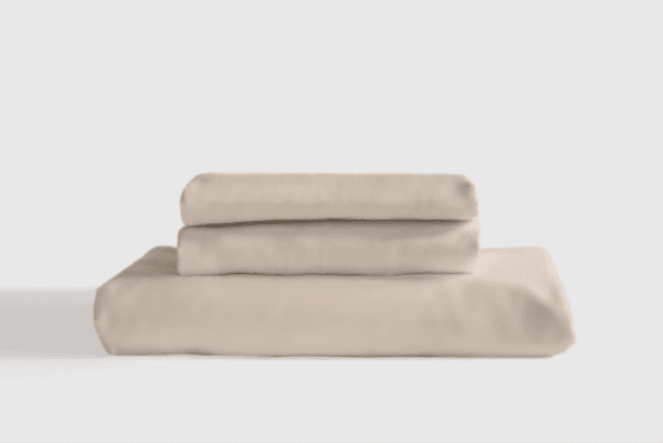 The Quince Bamboo Sheet Set folded and stacked