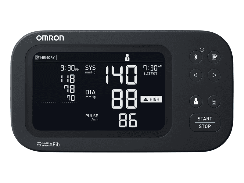 The Omron 10 Series blood pressure monitor