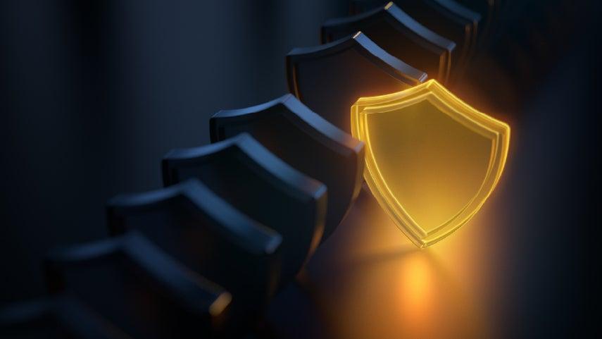 glowing shield