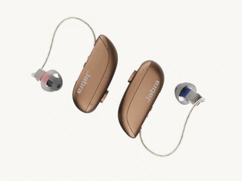 The Jabra Enhance Select M3 hearing aids in Bronze