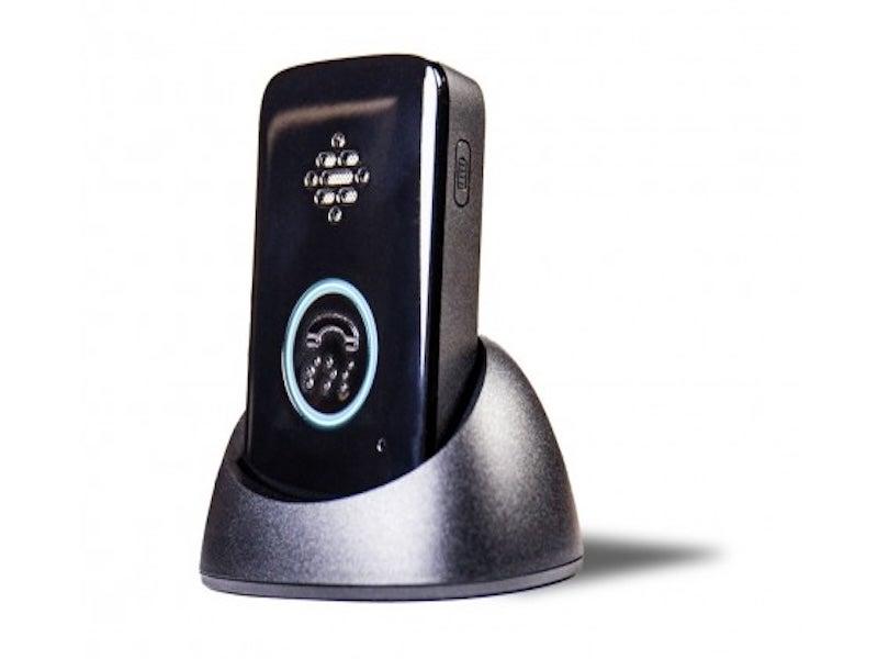 Black VIPx in its charging cradle