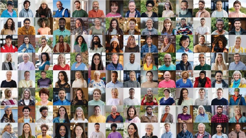 Collage of people of all ages