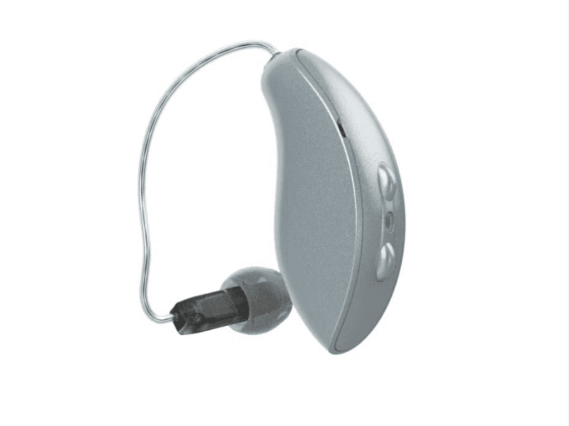 A Starkey Omega AI hearing aid
