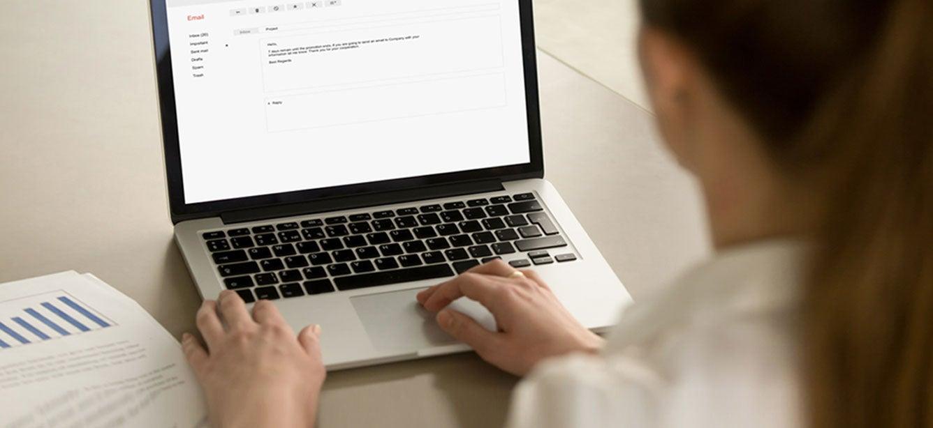 An aging services network professional is sending an email to her member of Congress.