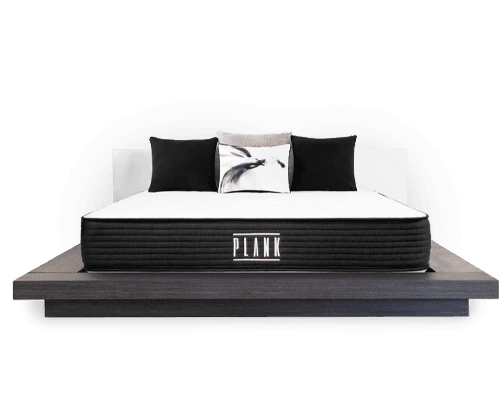 Plank mattress on platform bed