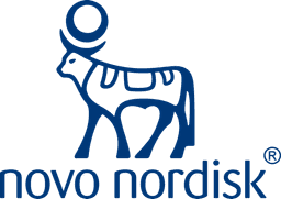 Novo Nordisk logo, Danish multinational pharmaceutical company headquartered in Bagsværd, Denmark