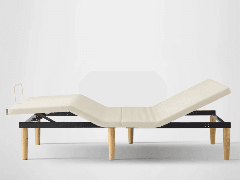 The Silk & Snow Enhanced Adjustable Base against a white background
