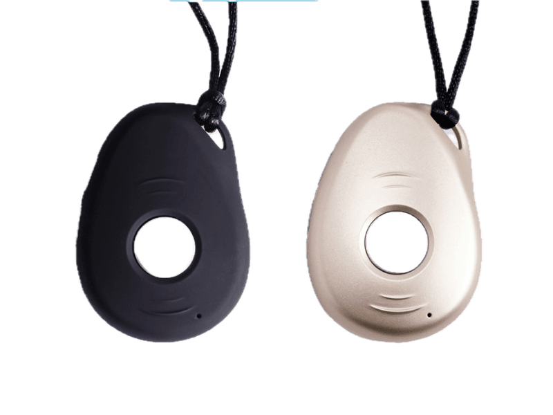 The LifeFone VIP Active medical alert system in silver and black