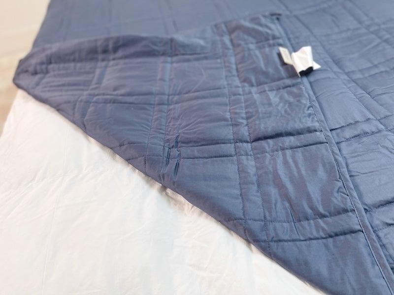 A close-up of the Baloo Weighted Blanket