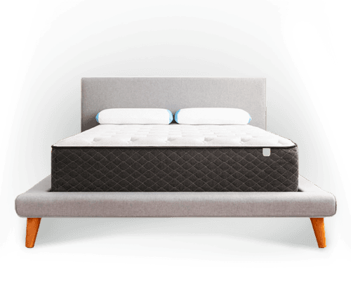 Bear Memory Foam mattress on bed with pillows
