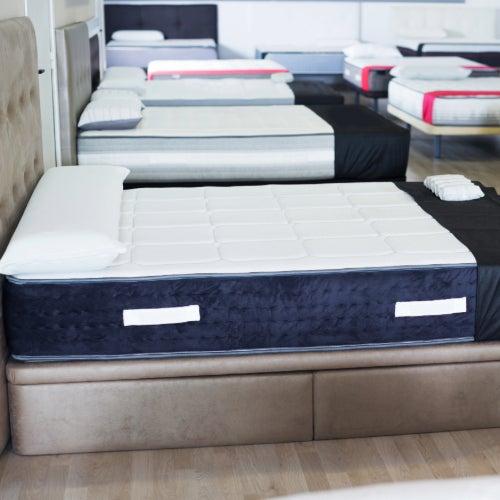 A showroom full of new mattresses