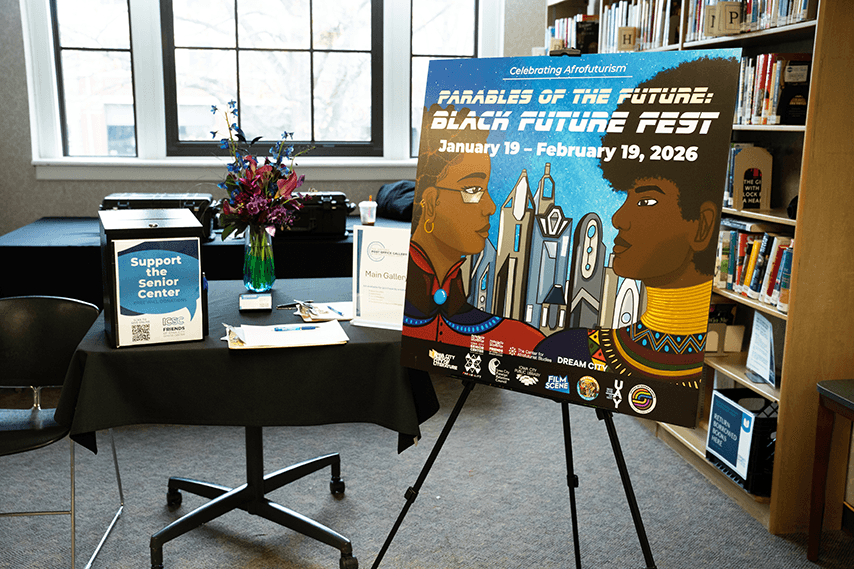 Parables of the Future Black Future Fest sign