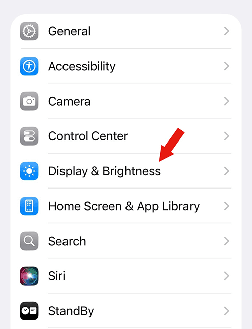 Display & Brightness