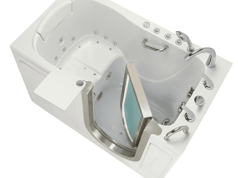 Ella’s Bubbles Stainless Steel Inward Door Walk-In Tub