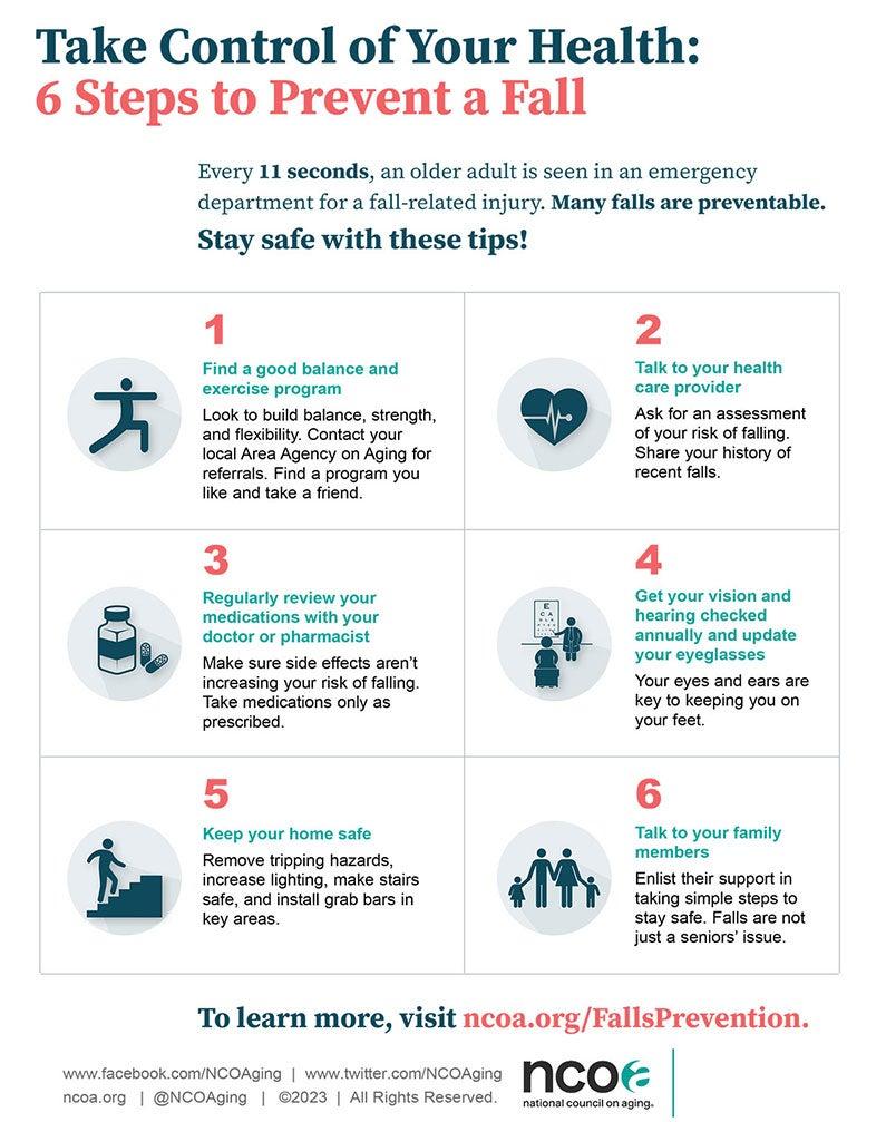 6 Steps to Help Prevent Falls in Older Adults