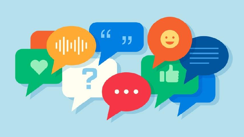 social media reaction icons