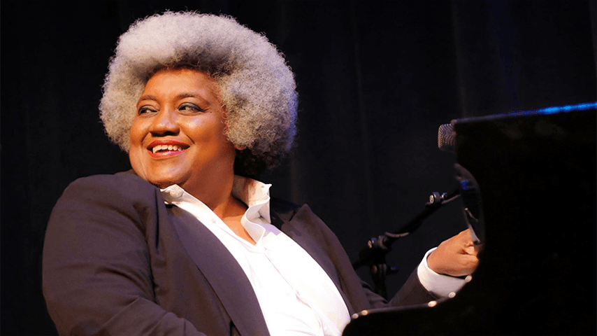 Tammy Hall at the piano.